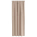 Zwart-out Gordijnen met Ringen 2 st Taupe 260 x 140 cm