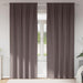 Zwart-out Gordijnen met Ringen 2 st Donkerbruin 260 x 140 cm