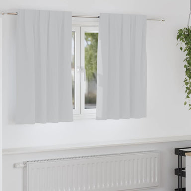 Zwart-out Gordijnen met Ringen 2 st Bleekgrijs 140 x 140 cm