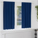 Zwart-out Gordijnen met Ringen 2 st Donkerblauw 175 x 140 cm