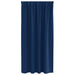 Zwart-out Gordijnen met Ringen 2 st Donkerblauw 175 x 140 cm