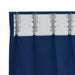 Zwart-out Gordijnen met Ringen 2 st Donkerblauw 260 x 140 cm