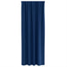 Zwart-out Gordijnen met Ringen 2 st Donkerblauw 260 x 140 cm