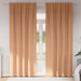 Zwart-out Gordijnen met Ringen 2 st Licht Bruin 260 x 140 cm