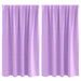 Zwart-out Gordijnen met Ringen 2 st Paars 140 x 140 cm