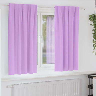 Zwart-out Gordijnen met Ringen 2 st Paars 175 x 140 cm