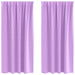 Zwart-out Gordijnen met Ringen 2 st Paars 175 x 140 cm