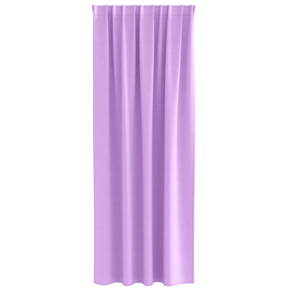Zwart-out Gordijnen met Ringen 2 st Paars 225 x 140 cm