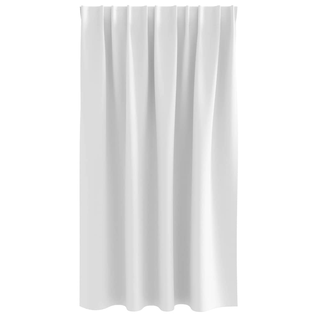 Zwart-out Gordijnen met Ringen 2 st Helder wit 140 x 140 cm