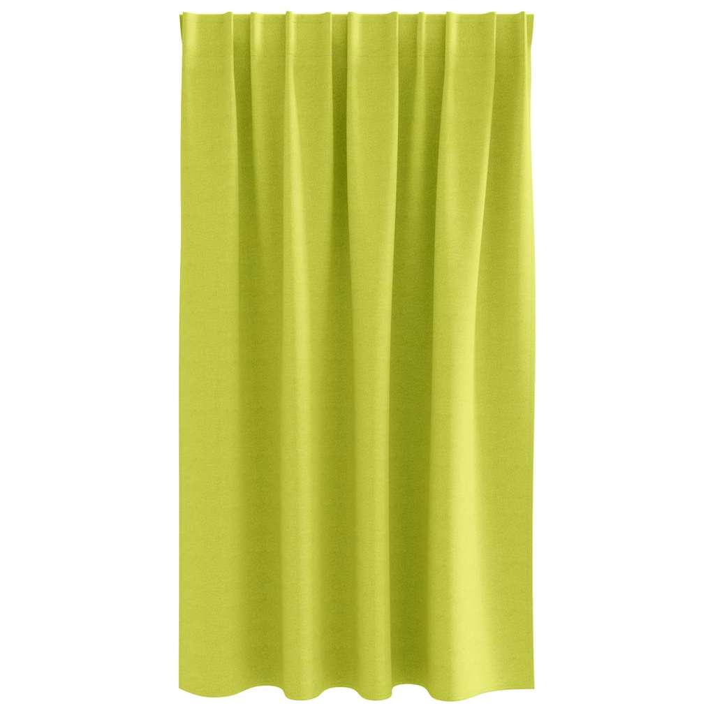 Zwart-out Gordijnen met Ringen 2 st Groen 140 x 140 cm