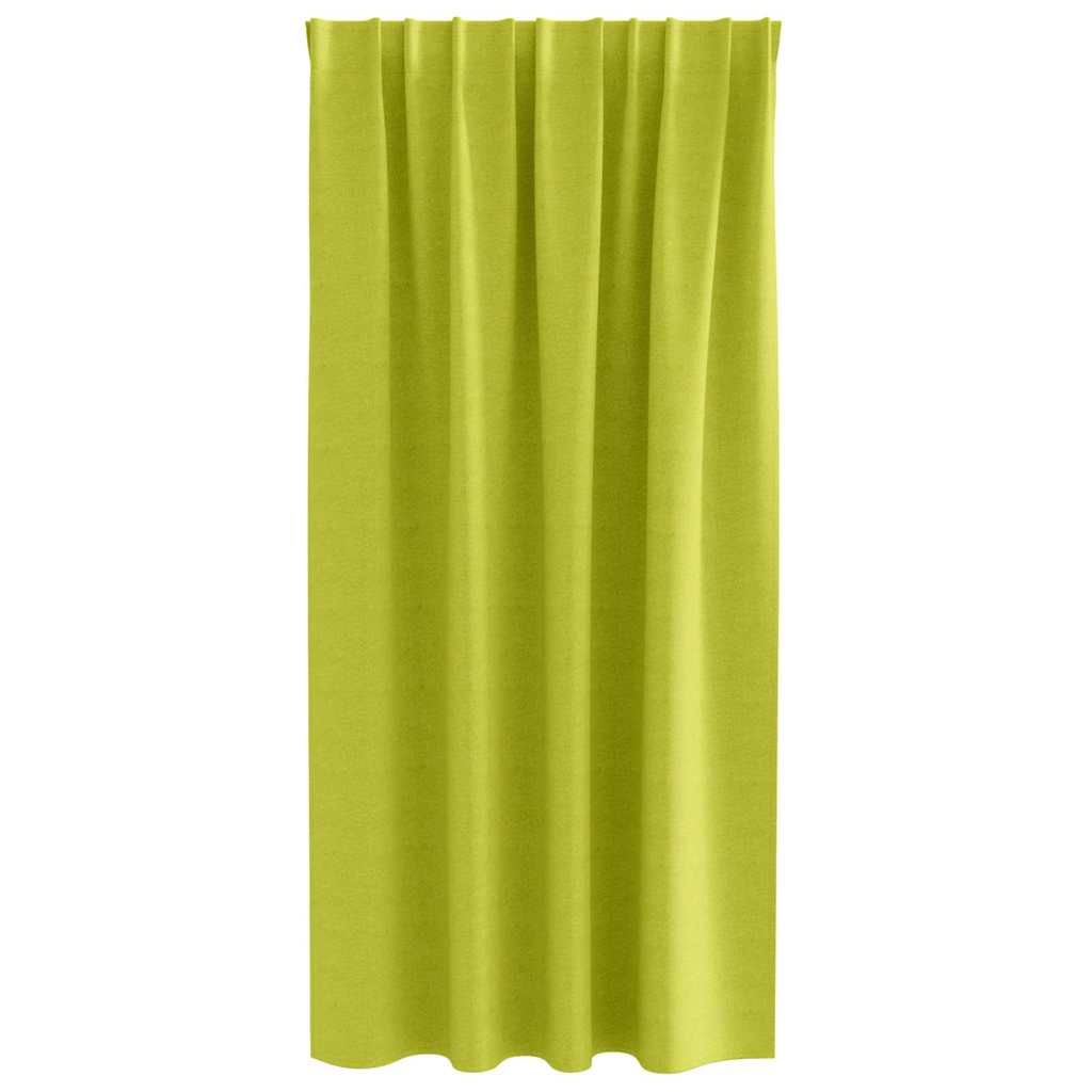 Zwart-out Gordijnen met Ringen 2 st Groen 175 x 140 cm
