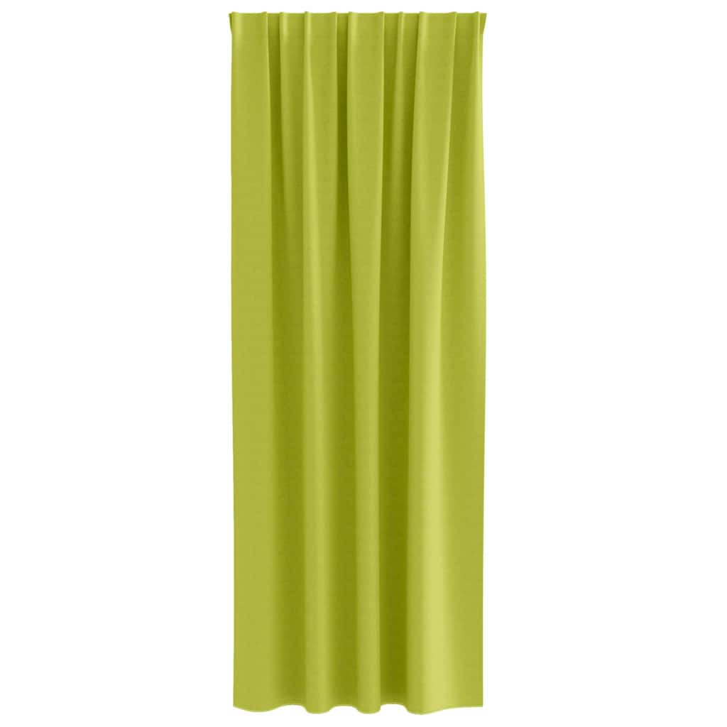 Zwart-out Gordijnen met Ringen 2 st Groen 245 x 140 cm