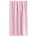 Zwart-out Gordijnen met Ringen 2 st Babyroze 140 x 140 cm