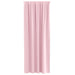 Zwart-out Gordijnen met Ringen 2 st Babyroze 225 x 140 cm