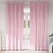 Zwart-out Gordijnen met Ringen 2 st Babyroze 245 x 140 cm