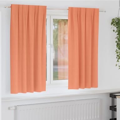 Zwart-out Gordijnen met Ringen 2 st Terracotta 175 x 140 cm