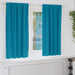 Zwart-out Gordijnen met Ringen 2 st Turquoise 175 x 140 cm