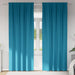 Zwart-out Gordijnen met Ringen 2 st Turquoise 225 x 140 cm