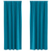 Zwart-out Gordijnen met Ringen 2 st Turquoise 225 x 140 cm