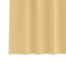 Zwart-out Gordijnen met Ringen 2 st Beige 225 x 140 cm