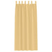 Zwart-out Gordijnen met Ringen 2 st Beige 225 x 140 cm