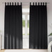 Zwart-out Gordijnen met Ringen 2 st Zwart 245 x 140 cm
