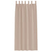 Zwart-out Gordijnen met Ringen 2 st Taupe 225 x 140 cm
