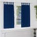Zwart-out Gordijnen met Ringen 2 st Donkerblauw 175 x 140 cm