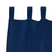 Zwart-out Gordijnen met Ringen 2 st Donkerblauw 245 x 140 cm