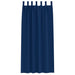 Zwart-out Gordijnen met Ringen 2 st Donkerblauw 245 x 140 cm