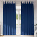 Zwart-out Gordijnen met Ringen 2 st Donkerblauw 260 x 140 cm