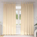 Zwart-out Gordijnen met Ringen 2 st Crème 225 x 140 cm