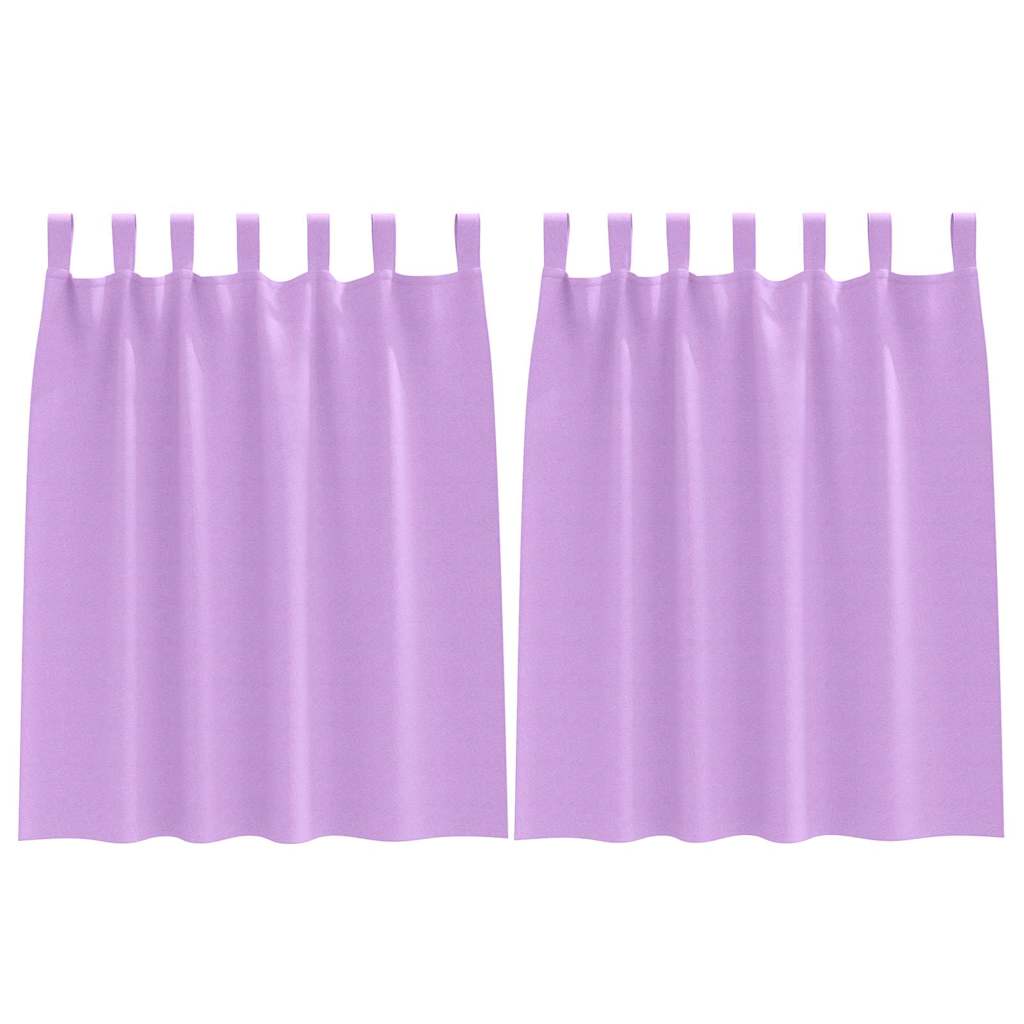 Zwart-out Gordijnen met Ringen 2 st Paars 140 x 140 cm