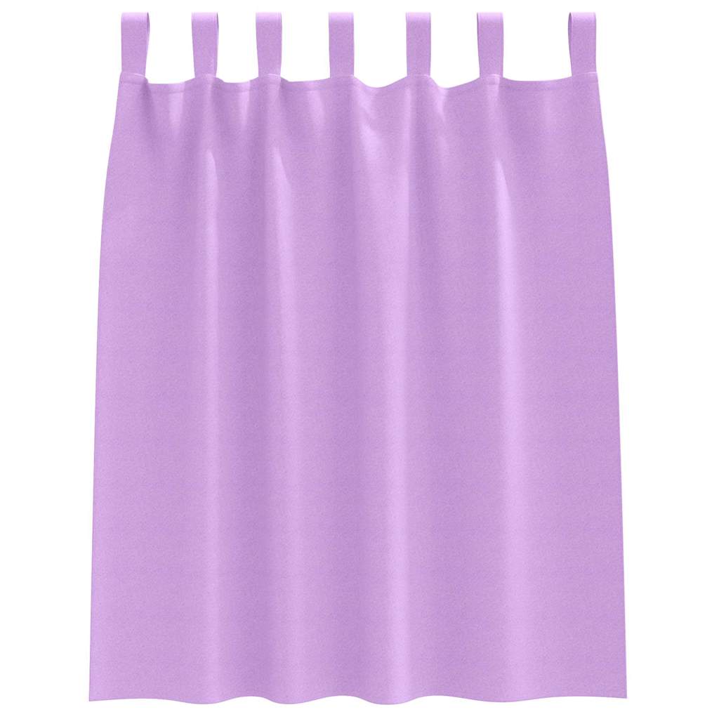 Zwart-out Gordijnen met Ringen 2 st Paars 140 x 140 cm