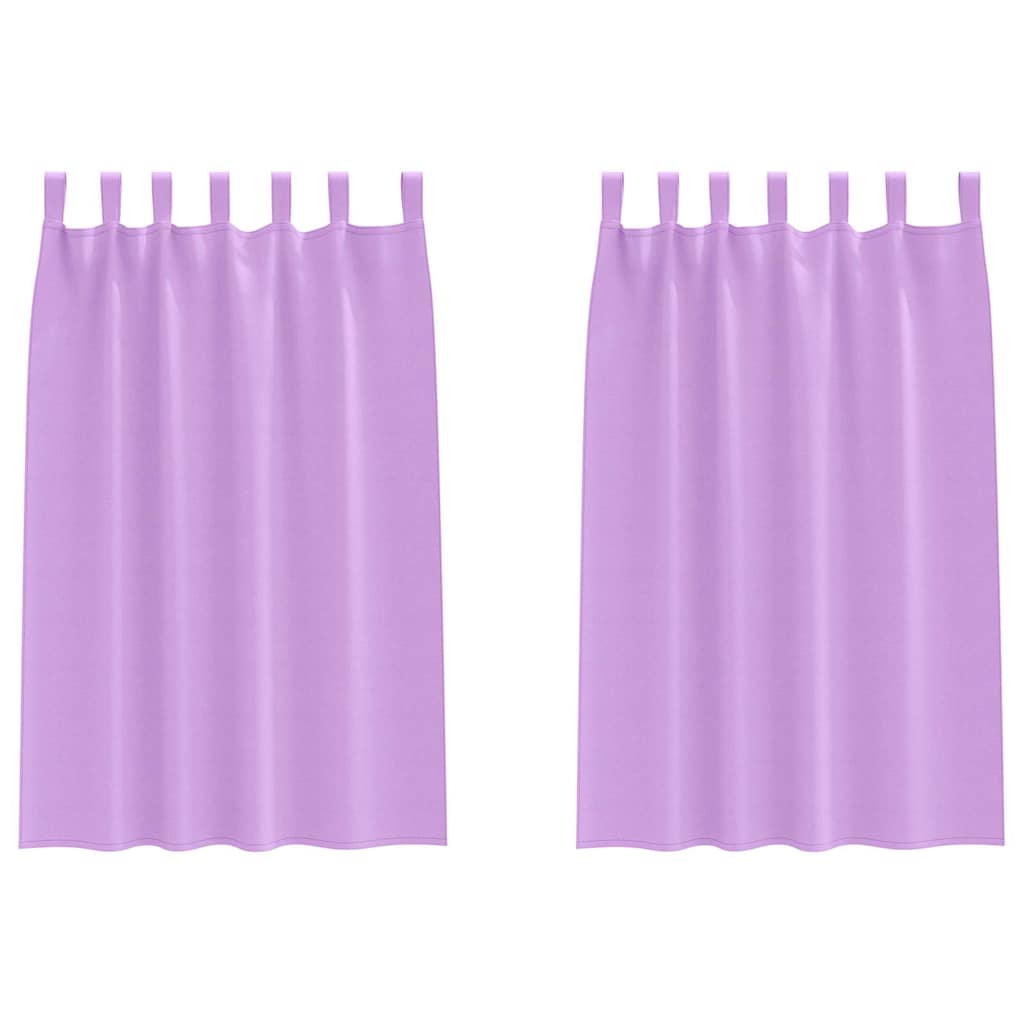 Zwart-out Gordijnen met Ringen 2 st Paars 175 x 140 cm