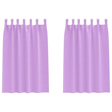 Zwart-out Gordijnen met Ringen 2 st Paars 175 x 140 cm