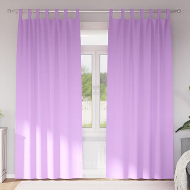 Zwart-out Gordijnen met Ringen 2 st Paars 260 x 140 cm