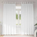 Zwart-out Gordijnen met Ringen 2 st Puur Wit 245 x 140 cm