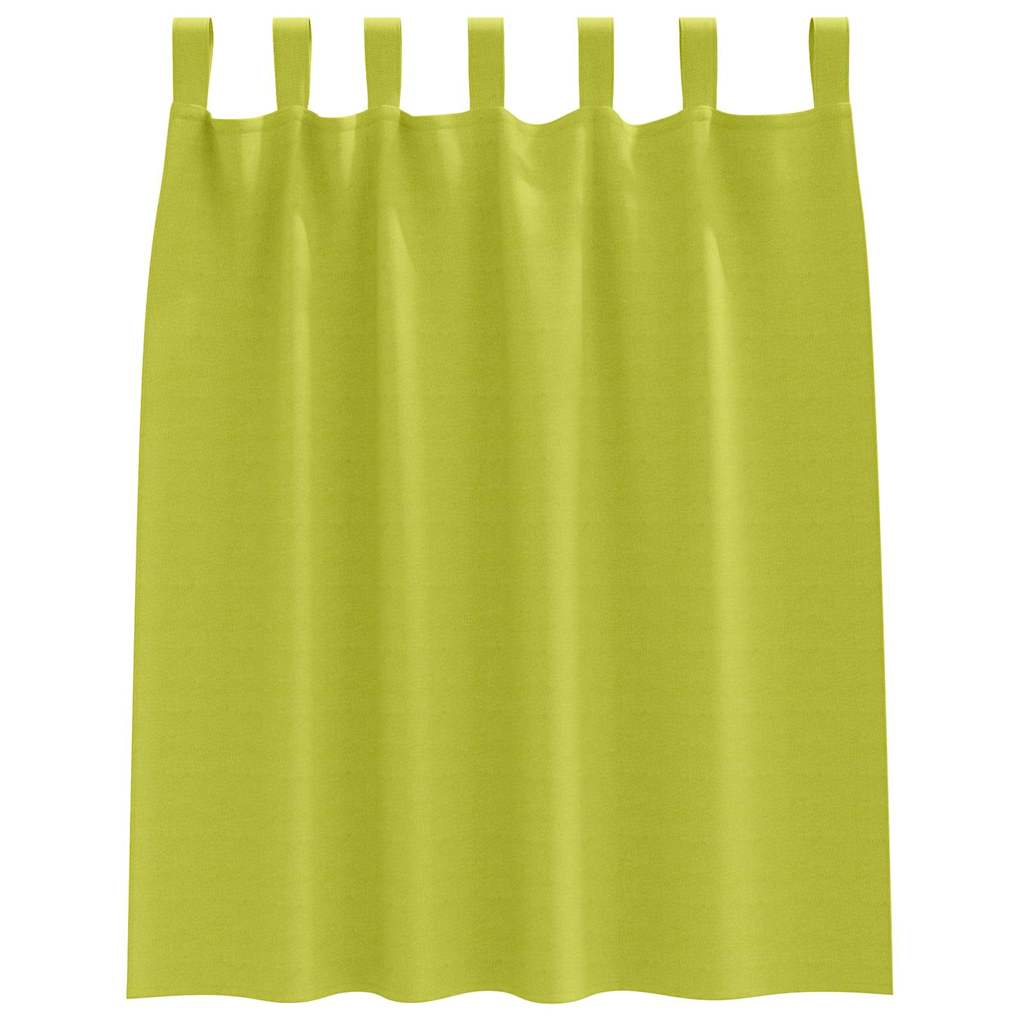 Zwart-out Gordijnen met Ringen 2 st Groen 140 x 140 cm
