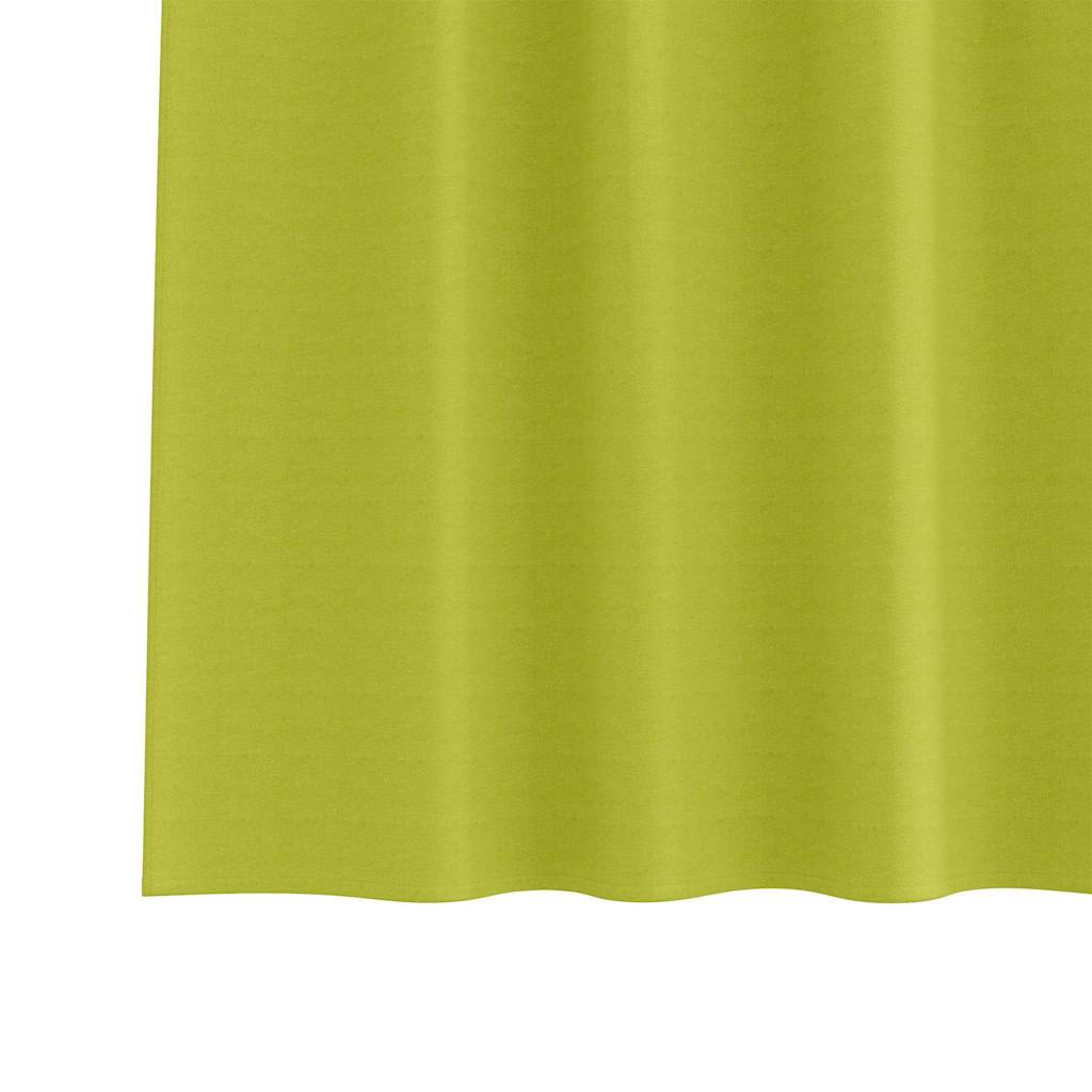 Zwart-out Gordijnen met Ringen 2 st Groen 245 x 140 cm