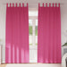 Zwart-out Gordijnen met Ringen 2 st Felroze 225 x 140 cm
