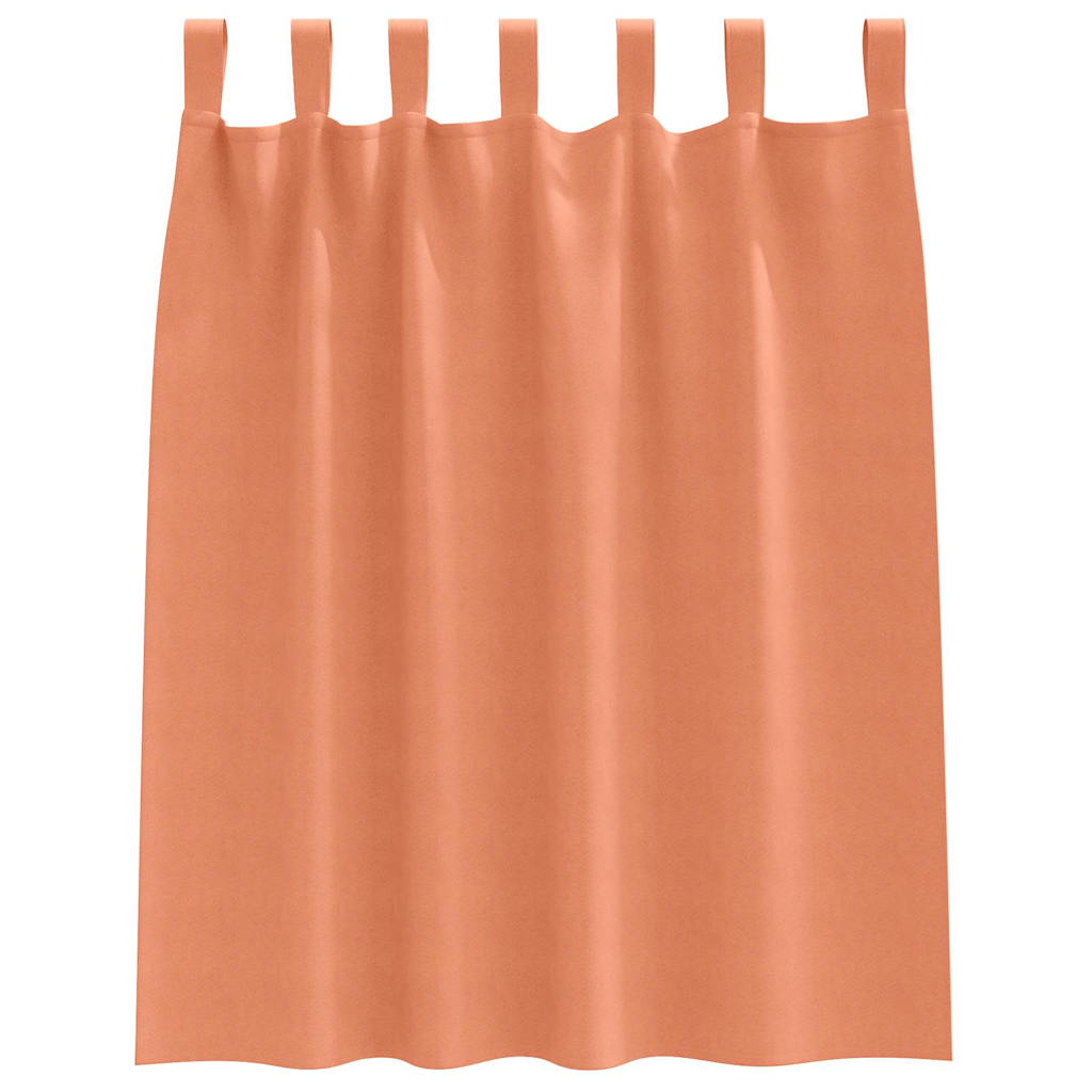 Zwart-out Gordijnen met Ringen 2 st Terracotta 140 x 140 cm
