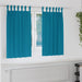 Zwart-out Gordijnen met Ringen 2 st Turquoise 140 x 140 cm