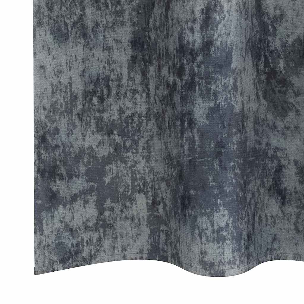 Velvet Gordijnen 2 st Zilvergrijs 140 x 140 cm Fluweel