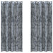 Velvet Gordijnen 2 st Zilvergrijs 260 x 140 cm Fluweel