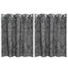 Velvet Gordijnen 2 st Grijs 140 x 140 cm Fluweel