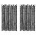Velvet Gordijnen 2 st Grijs 175 x 140 cm Fluweel