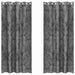 Velvet Gordijnen 2 st Grijs 225 x 140 cm Fluweel