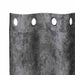 Velvet Gordijnen 2 st Grijs 245 x 140 cm Fluweel