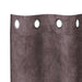 Velvet Gordijnen 2 st Bruin 140 x 140 cm Fluweel
